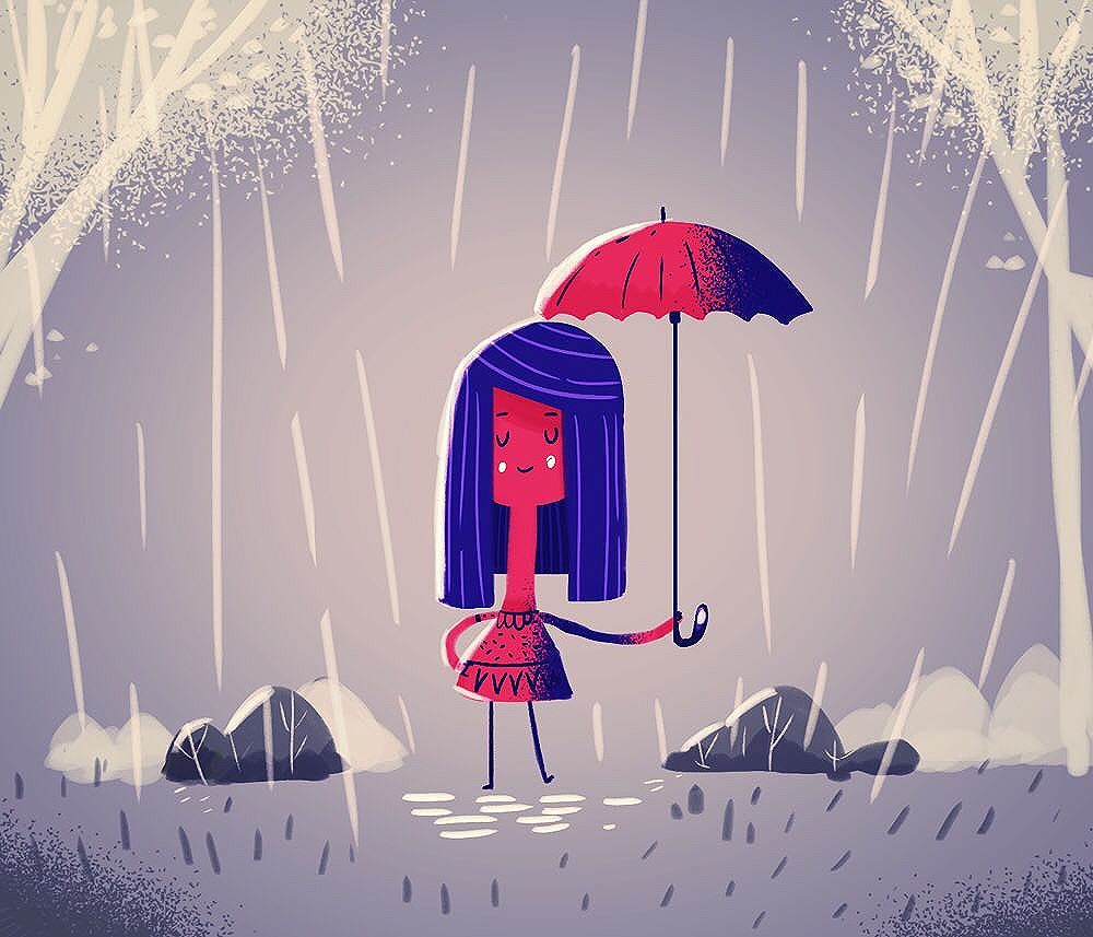 Rain doodle