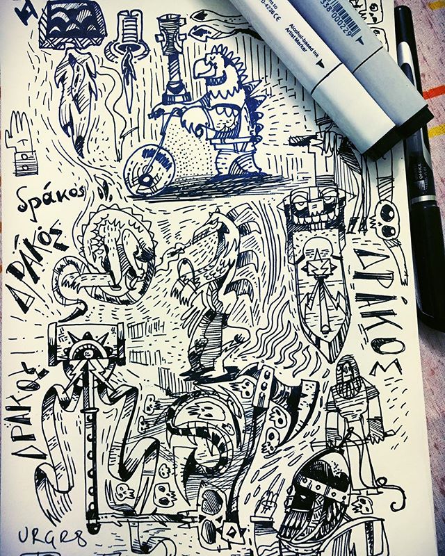 Doodles of boredom