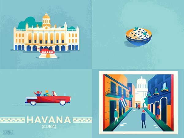 :::Havana, Cuba - details from travel posters:::
:::Αβάνα, Κούβα, γραφικά αφισών:::