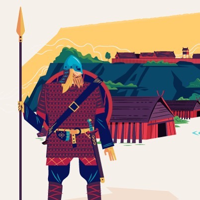 #viking #wip #workinprogress #illustration #vector #adobeillustrator #εικονογράφηση #sounas #dnd  #illustrator