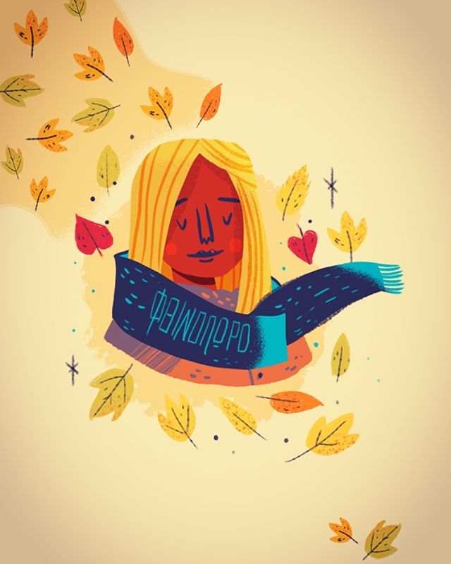 :::Autumn Girl::: #doodle #sketch #quick #fall