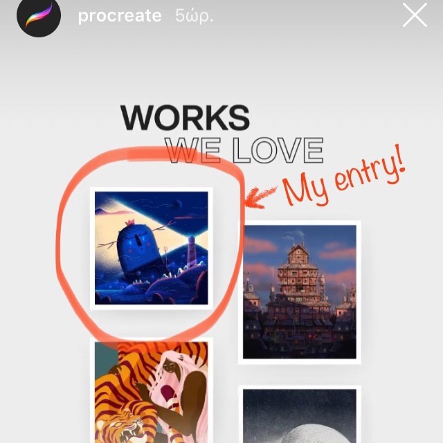 Procreate Art Prize 2019 winners announced and my entry is among the “Procreate’s Work We Love”. This year theme was Contrast and you can see my entry in their list. I will upload soon for you to check final artwork and process video!  #procreate #procreateapp #artprize2019  #artprize #illustration #ipadart #contrast #εικονογράφηση #σχέδιο