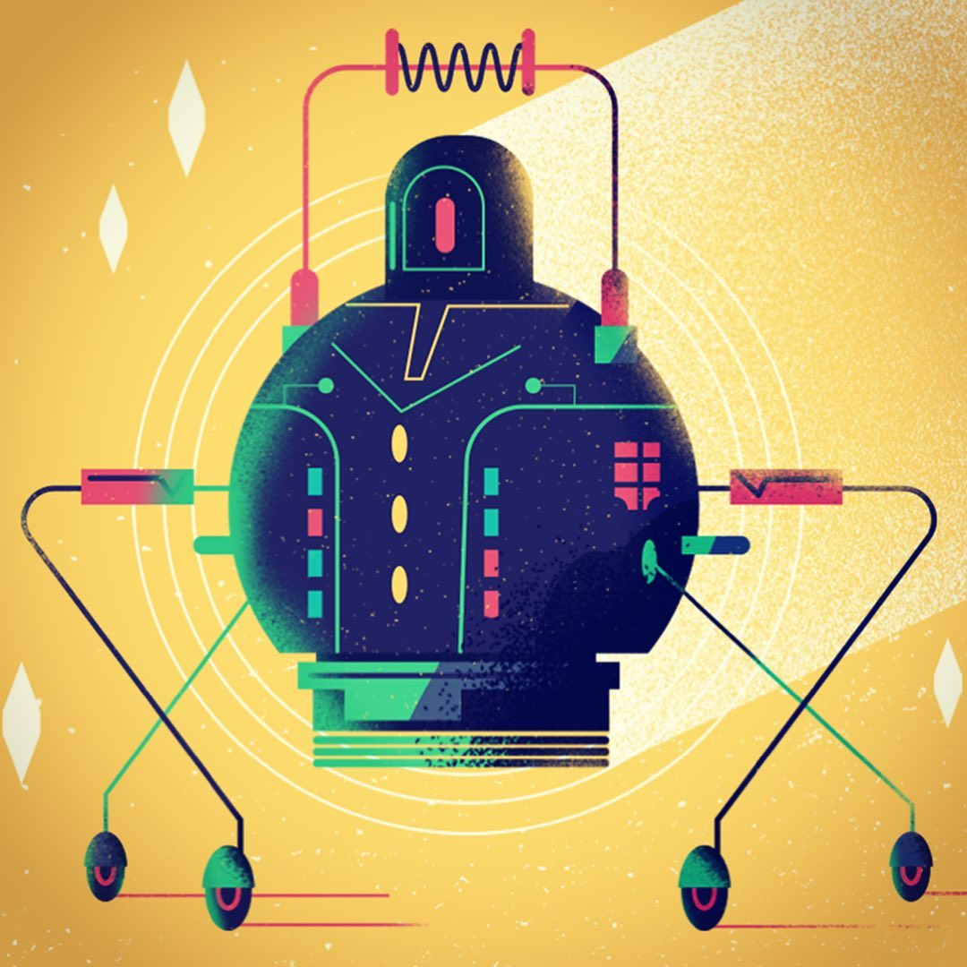 :::MiniRobots: Chytras-The Cauldron:::Find all the new mini-robots on my Neonmob collection😀😀😀 Visit neonmob.com/series/mini-robots-series-a/..#robot #automaton #sounasart #robots #neonmob #technology #illustration #greekdesigners #vectorart #adobedrawing  #tradecards #characterdesign