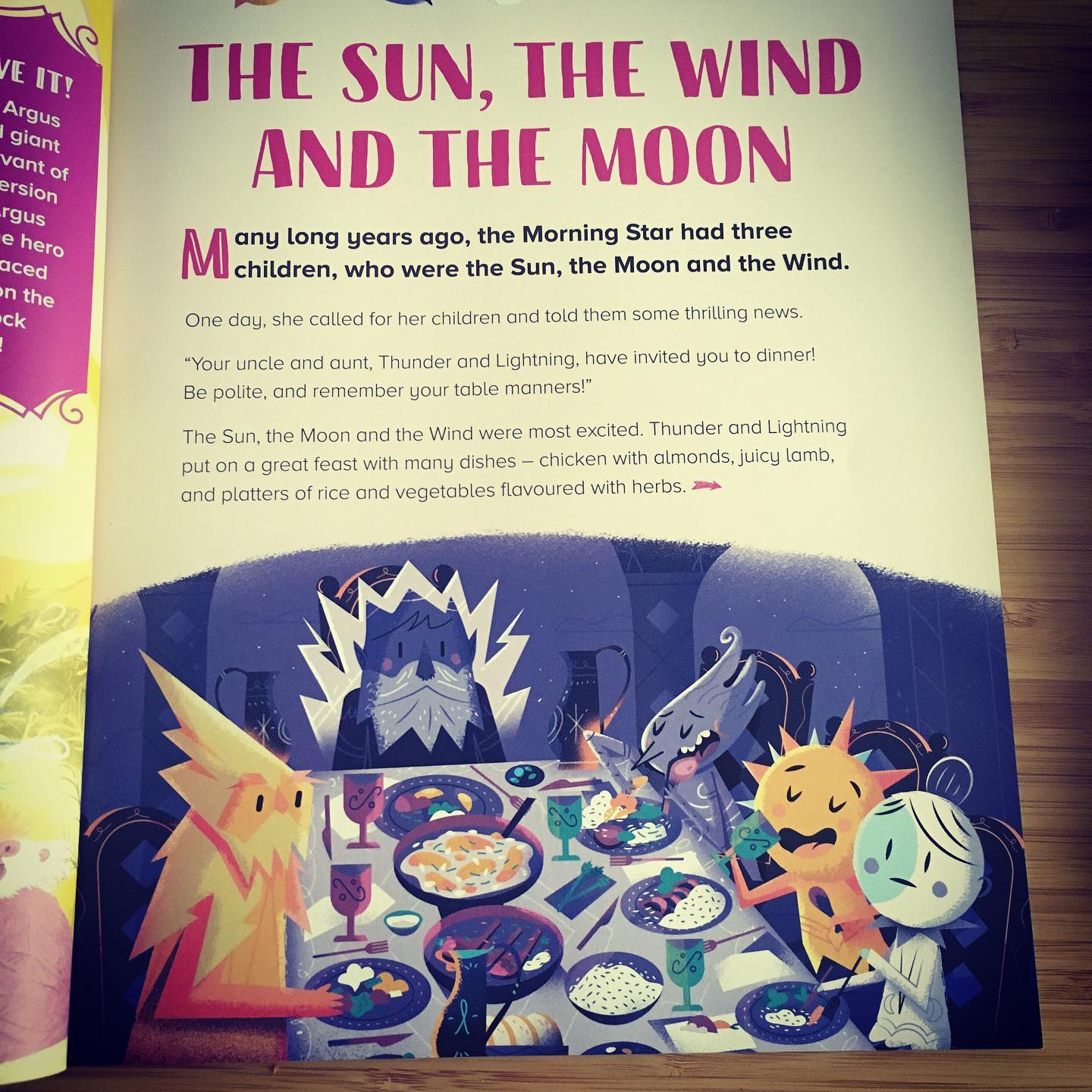 :::The Sun, the Wind and the Moon:::Illustrations I made for the Storytime Magazine (issue 85)@storytimemag ..#illustration  #childrenbookart #childrenillustration #storytelling #storytimemagazine #moon #sun #elements #εικονογράφηση #sounasart #childrenbookart #children_illustration #kidsillustartion #illustation_best