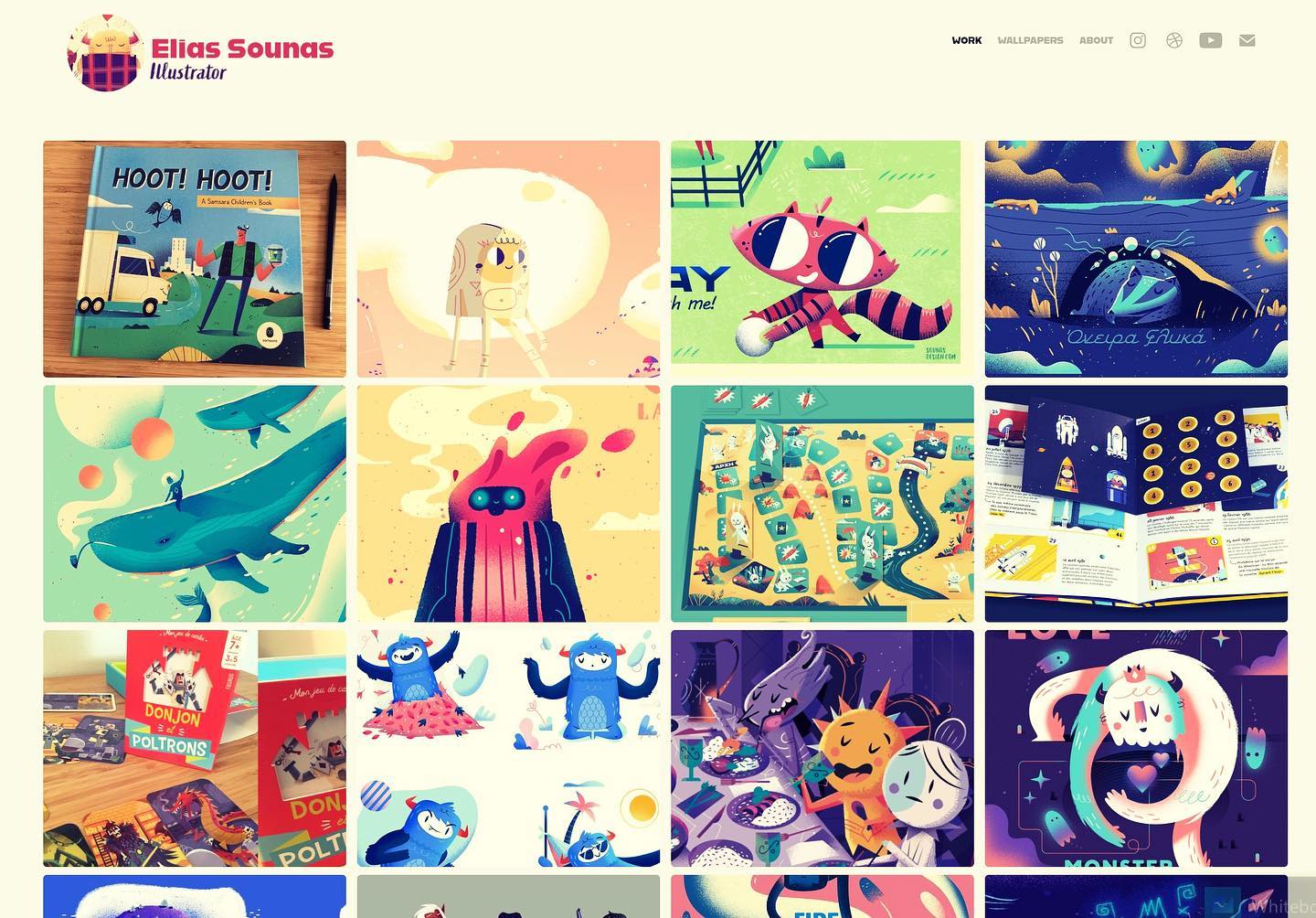 www.sounas.art, my new website with illustrations